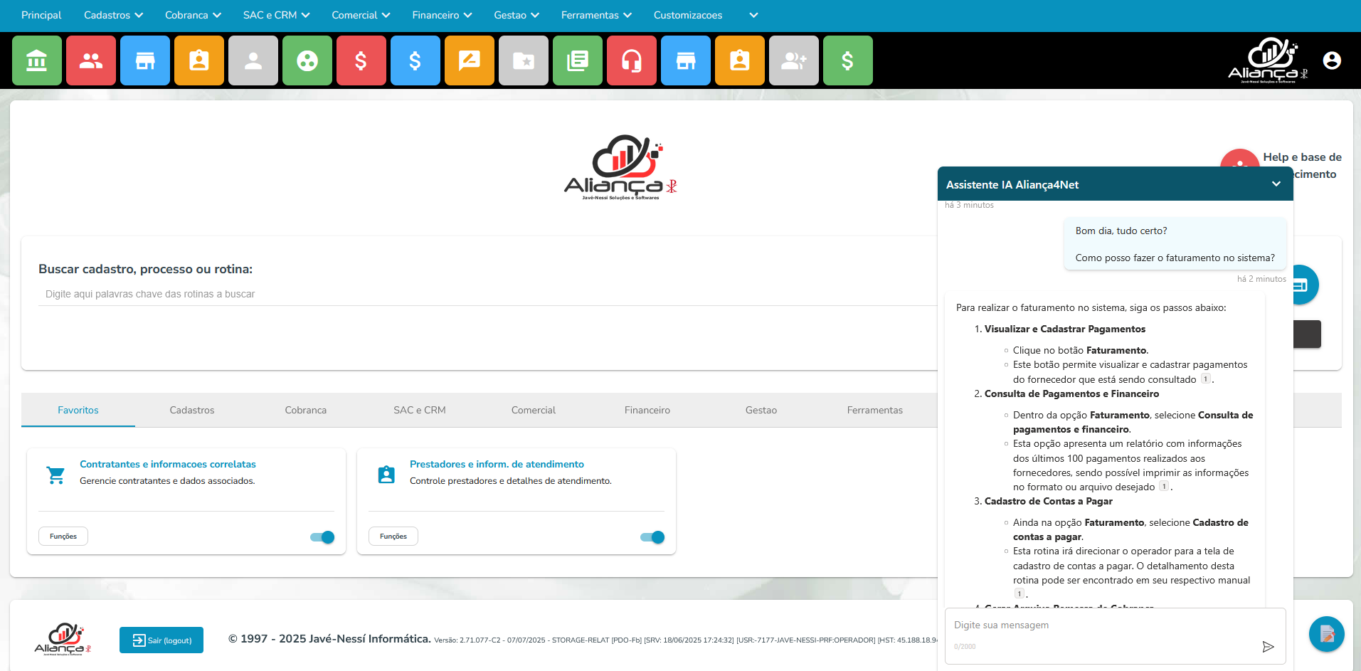 Assistente de IA Especializada
