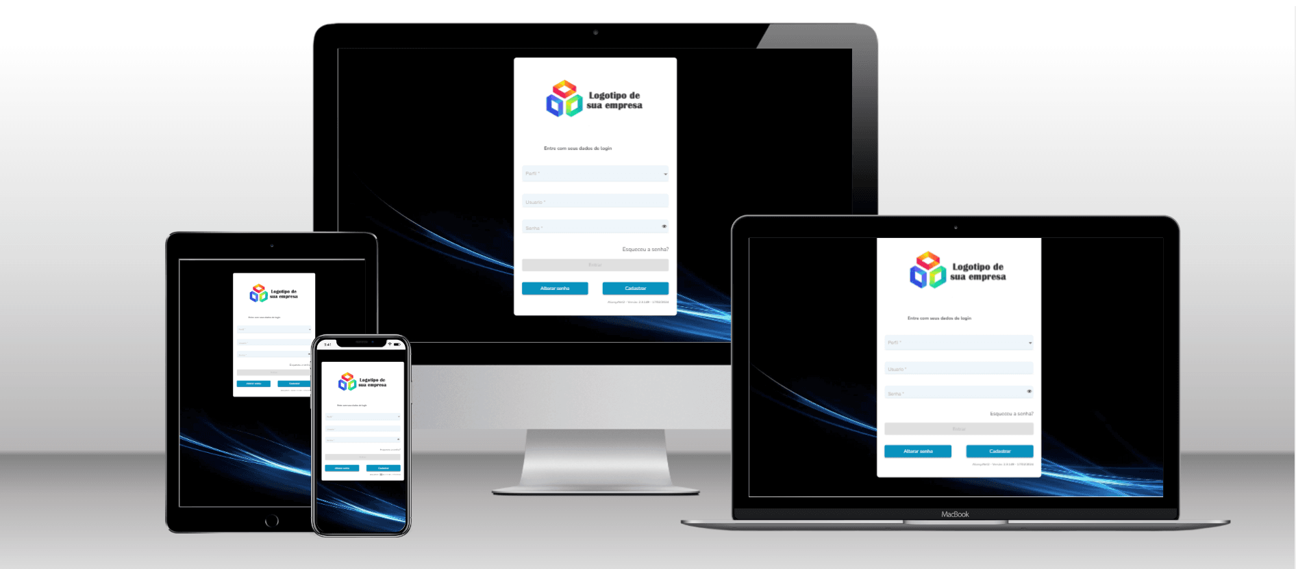 Portal web e aplicativo mobile da plataforma Aliança PX