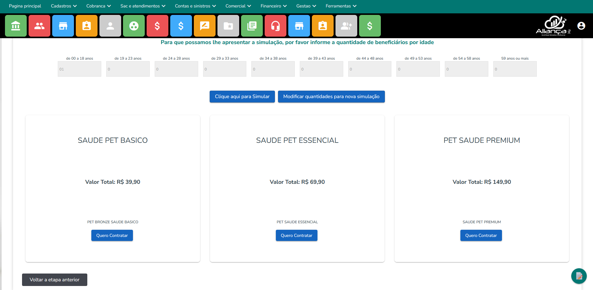 Autocontratação de plano pet