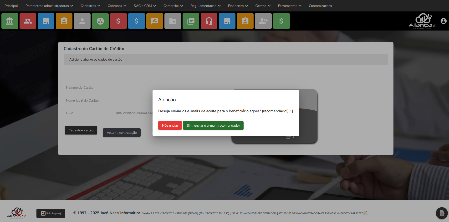 Auto Contratação de Serviços e Vendas Online